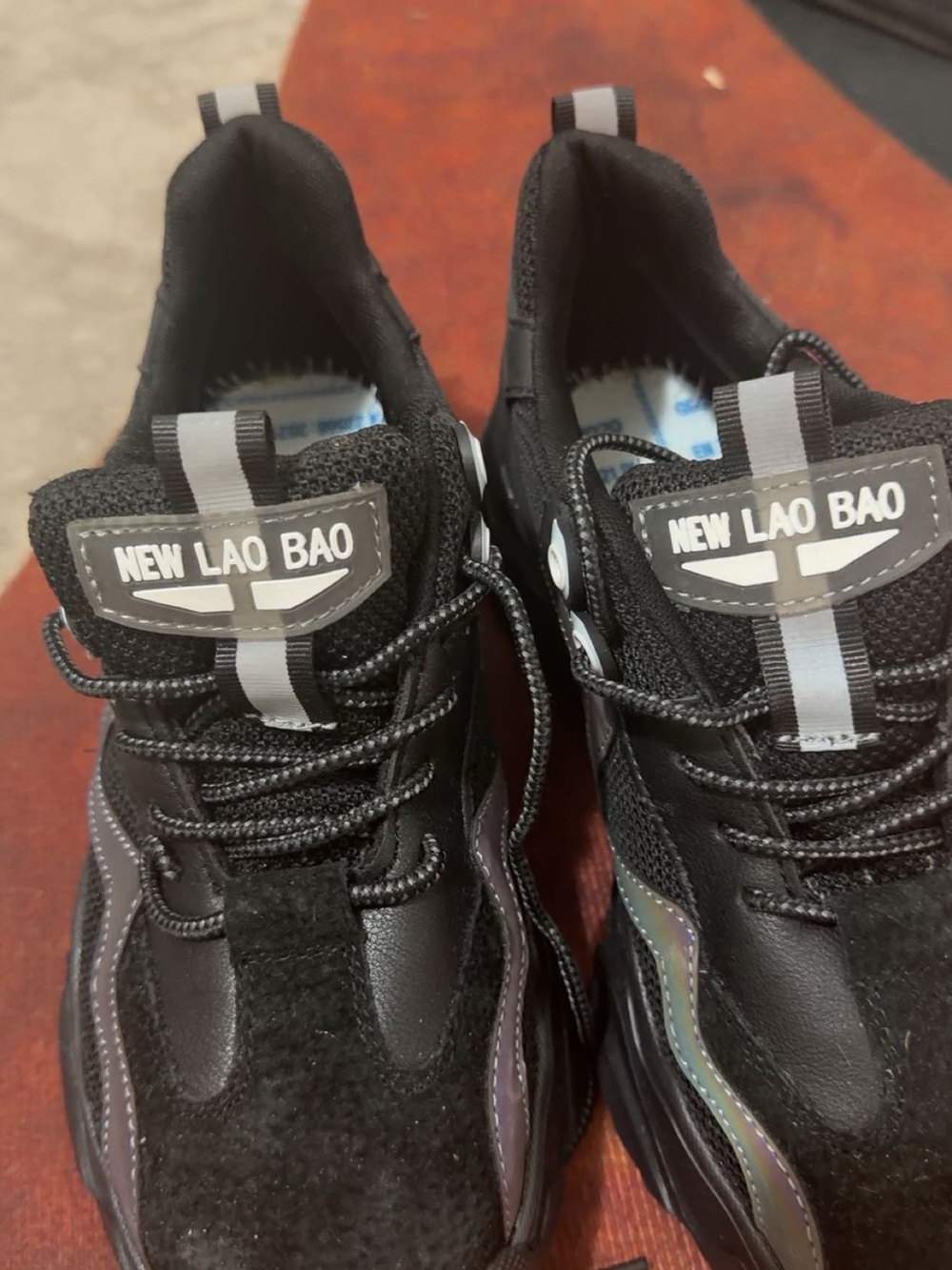 NEW LAO BAO Men's Black Performance Sneakers